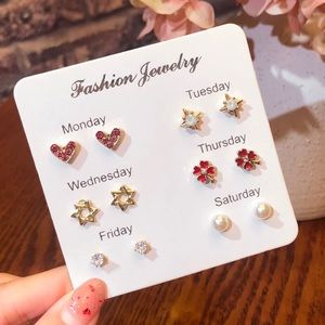 6 pieces / selected earring set